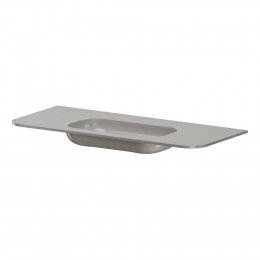 Раковина моноблок VOI 120см STONE FINISH STONE GREY 786-120-SF-SG без отв.