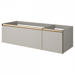 QUATRO 2 140см (100+40) тумба CASHMER профиль MATT GOLD 790-M2-140-CM-MG