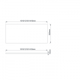 QUATRO 140 прямая столешница ANTHRACITE 792-140-A