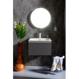 Тумба без раковины Vallessi 60*46см Антрацит матовый, 1 полка 837-060-A matt