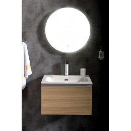 Тумба без раковины Vallessi 60*46см LIGHT OAK, 1 полка 837-060-L