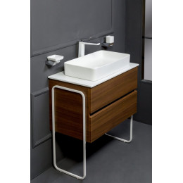Тумба без раковины Vallessi 80*46cm DARK OAK мат. 2 полки, 837-080-D