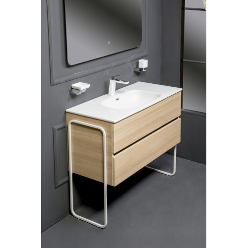 Тумба без раковины Vallessi 80*46cm LIGHT OAK мат. 2 полки 837-080-L