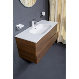 Тумба без раковины Vallessi 100*46cm DARK OAK мат. 2 полки, 837-100-D