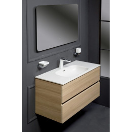 Тумба без раковины Vallessi 100*46cm LIGHT OAK мат. 2 полки 837-100-L