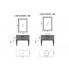 Тумба Linea 100 черная + Хром 842-100-BCR