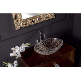 Столешница стекло 80см прямая DARK BROWN 853-080-DB