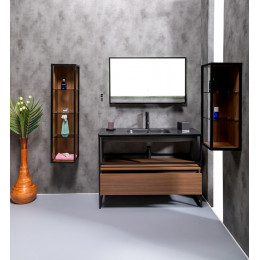 Ящик под консоль LOFT 120 dark wood, 1 полка 894-120-D
