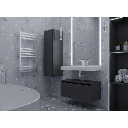 Ящик под столешницу 80см АНТРАЦИТ глянец VALLESSI UNO-S 897-080-A glossy