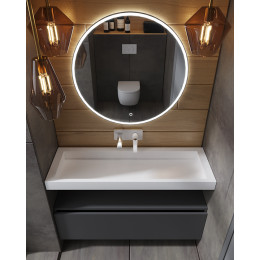 Ящик под столешницу 120см АНТРАЦИТ мат. VALLESSI UNO-S 897-120-A mat