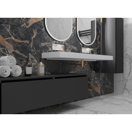 Ящик под столешницу 140см АНТРАЦИТ мат. VALLESSI UNO-S 897-140-A mat