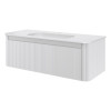 Тумба c раковиной VOI рифл. 120см MATT WHITE