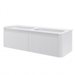 Тумба с раковиной рифл. VOI 140CM MATT WHITE