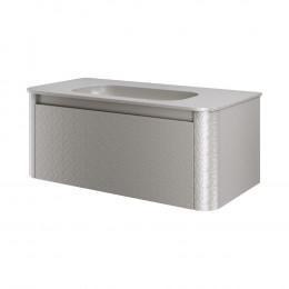 Тумба с раковиной VOI 100CM STONEFINISH STONE GREY