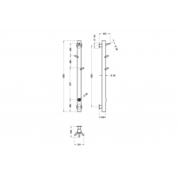 Полотенцесушитель электрический OAK BLACK 724-B