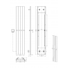 Полотенцесушитель электрический FLAT GUN METAL 725-GM
