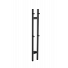Полотенцесушитель электрический 2-трубы квадратный BLACK 728-B