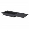 QUATRO 120 раковина-моноблок ANTHRACITE (асимметричная) 793-120-A-A