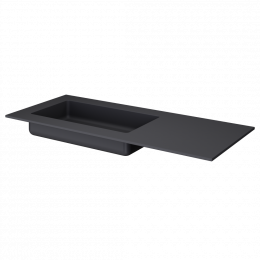 QUATRO 120 раковина-моноблок ANTHRACITE (асимметричная) 793-120-A-A