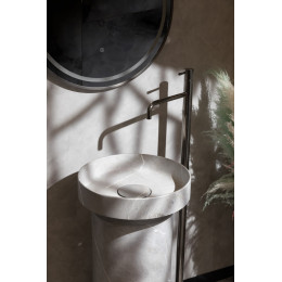 Раковина накладная SOLE Corian 400*130 Amani Grigio 801-GR