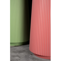 Раковина напольная рифленая Torre Corian 480*480*850 MINT (мятный) 801-Torre-MT
