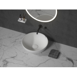 Раковина-чаша кориан круглая матовая, Slim 35см 350*350*125 879-35