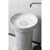 Раковина накладная SOLE Corian 400*130 Amani Grigio + Пьедестал для раковины Corian 300*720 Grey