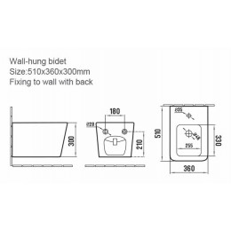 Zen биде глянец белый 967-BIDET-W