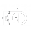 Крышка для унитаза Avva, soft-close Белый глянец 976-W
