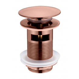 Слив для раковины, автомат(клик-клак) BRUSHED BRONZE c переливом 612/2-BRB