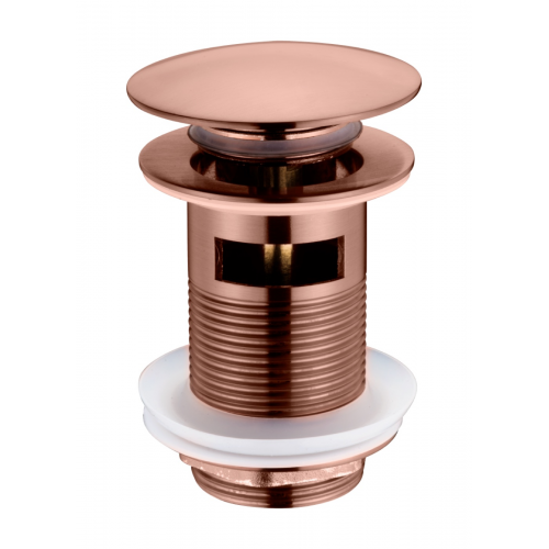Слив для раковины, автомат(клик-клак) BRUSHED BRONZE c переливом 612/2-BRB