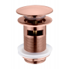 Слив для раковины, автомат(клик-клак) COPPER BRUSHED c переливом 612/2-CB
