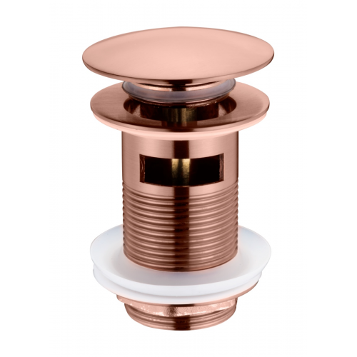 Слив для раковины, автомат(клик-клак) COPPER BRUSHED c переливом 612/2-CB