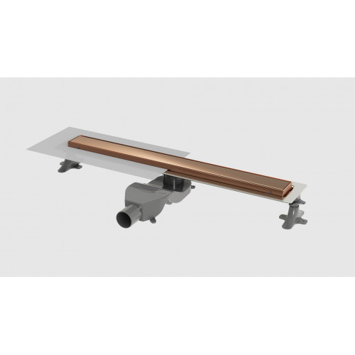 Душевой лоток Premium Linear 60см, нерж.сталь COPPER BRUSHED 982-60-CB