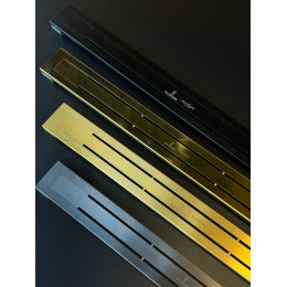 Душевой лоток Premium Trendy 80см, нерж.сталь GUN METAL 983-80-GM