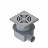 Душевой трап SMART DESIGN 10x10 cm, нерж.сталь ХРОМ 984-10-CR