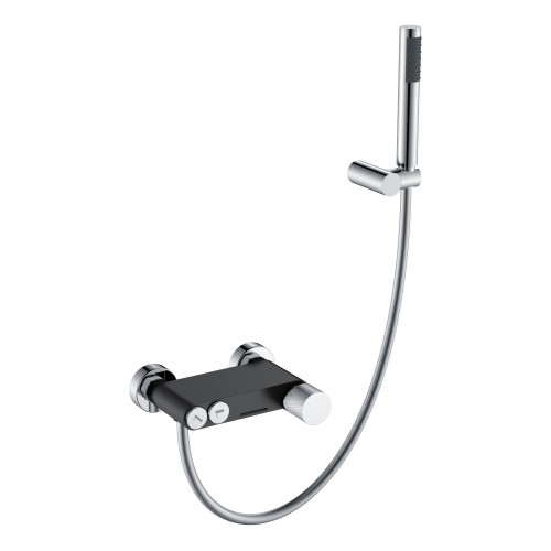 Смеситель STICK для ванны BLACK TOUCH CHROME 123-BCR.2