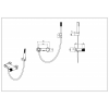 Смеситель STICK для ванны BLACK TOUCH CHROME 123-BCR.2