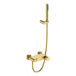Смеситель STICK для ванны Matt Gold c ручкой DIAMOND 123-MG