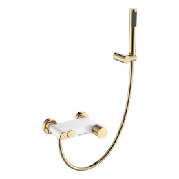 Смеситель STICK для ванны WHITE TOUCH GOLD 123-WG.2