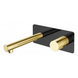 Смеситель STICK из стены BLACK DIAMOND GOLD 125-BG