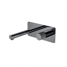 Смеситель STICK из стены Shine Gun Metal LINEA 125-SGM.3