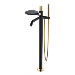 Смеситель STICK напольный BLACK DIAMOND GOLD 129-BG