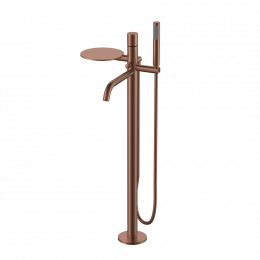 Смеситель STICK напольный BRUSHED BRONZE ручка DIAMOND 129-BRB