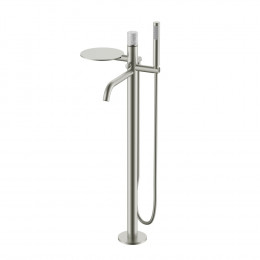 Смеситель напольный STICK DIMOND NICKEL BRUSH MARBLE GREY 129-NB-MR-GR