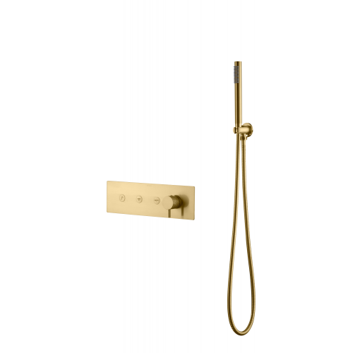 Смеситель FUSION с ручным душем MAT GOLD 130-SYS-MG