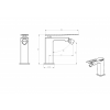 Смеситель Q для биде WhiteChrome_Комплект 146-WCR