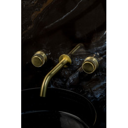 Смеситель из стены AURA на 3 отв. MAT GOLD 152-2-MG-A