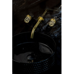Смеситель из стены ELEGANTE на 3 отв. MAT GOLD 152-2-MG-EL