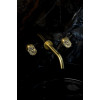 Смеситель из стены ELEGANTE на 3 отв. MAT GOLD 152-2-MG-EL